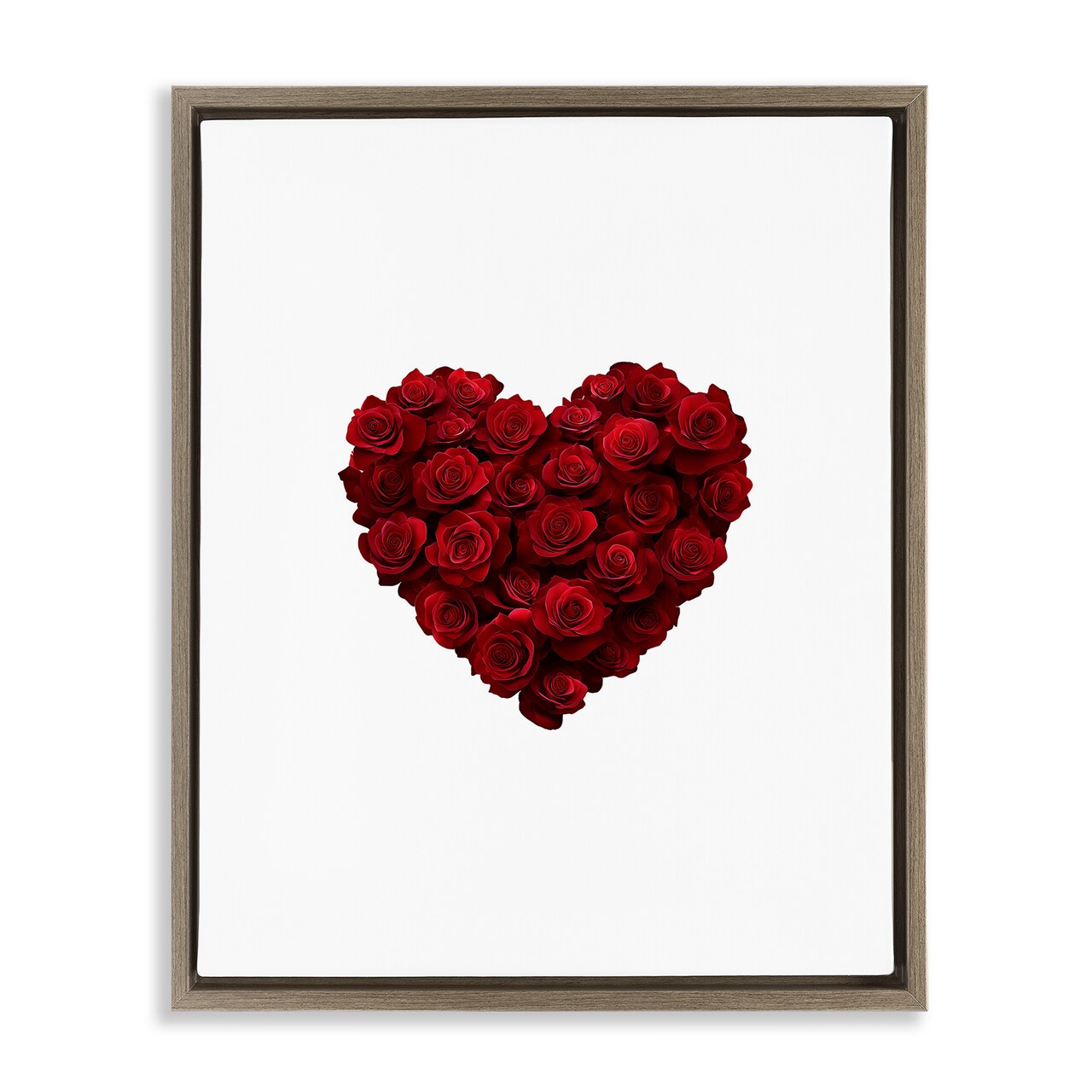 Stupell Industries Heart of Roses Bouquet Floating Frame, design by Christine Simpson Art